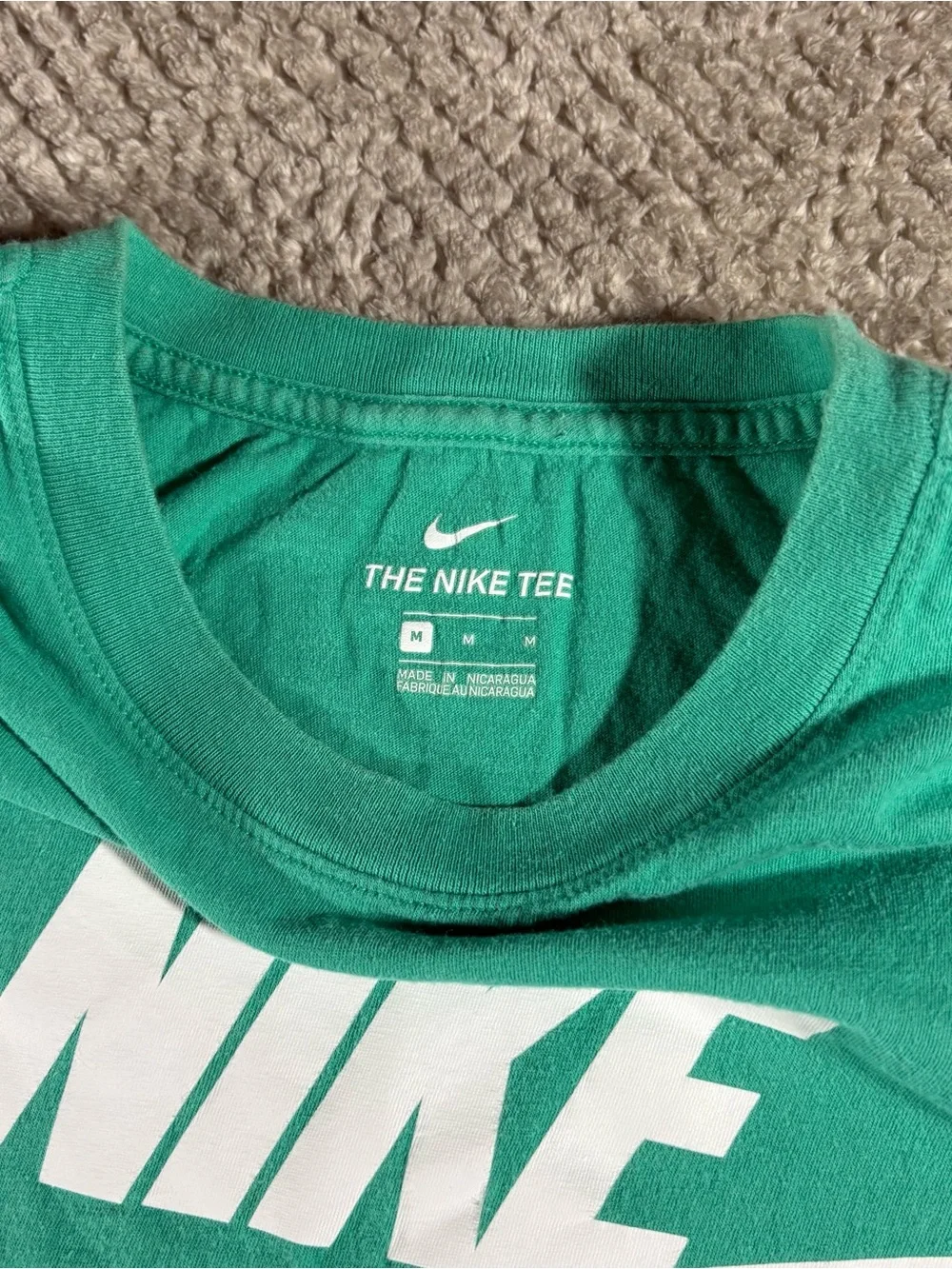 Nike Mens M The Nike Tee Teal Just Do It Casual Sportswear Athletic Skateboard